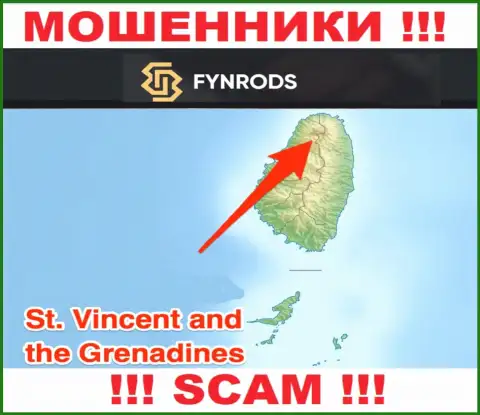 Fynrods - это ЛОХОТРОНЩИКИ, которые официально зарегистрированы на территории - Saint Vincent and the Grenadines